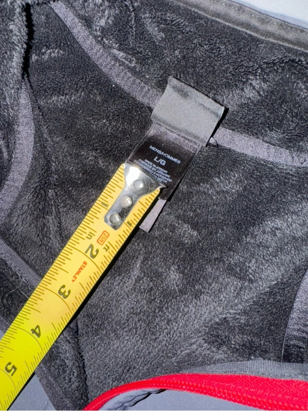North Face Jacket Mens Large Gray Softshell Full Zip Outdoor Fleece Lined